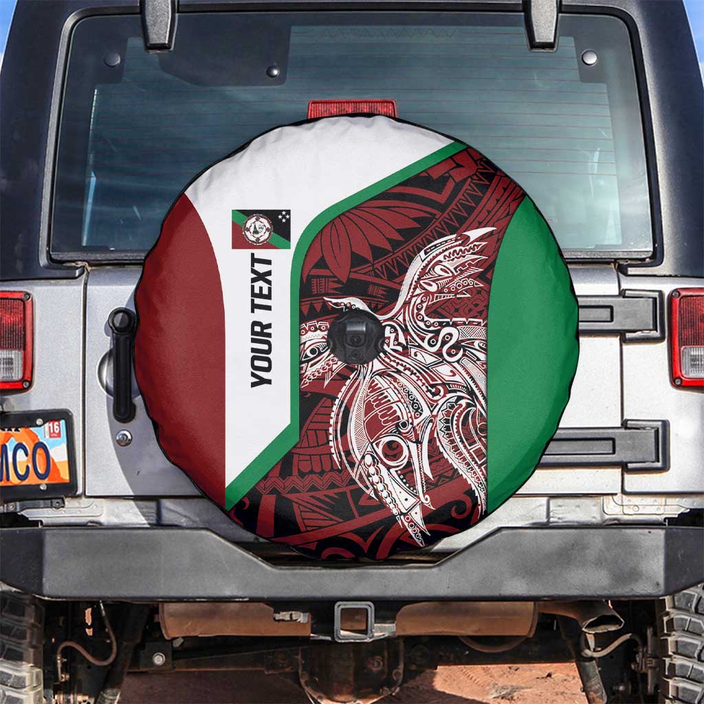Personalised PNG East New Britain Province Spare Tire Cover Bird of Paradise Tattoo Flag Motif - Polynesian Pride