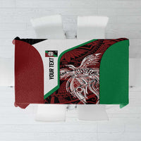 Personalised PNG East New Britain Province Tablecloth Bird of Paradise Tattoo Flag Motif - Polynesian Pride