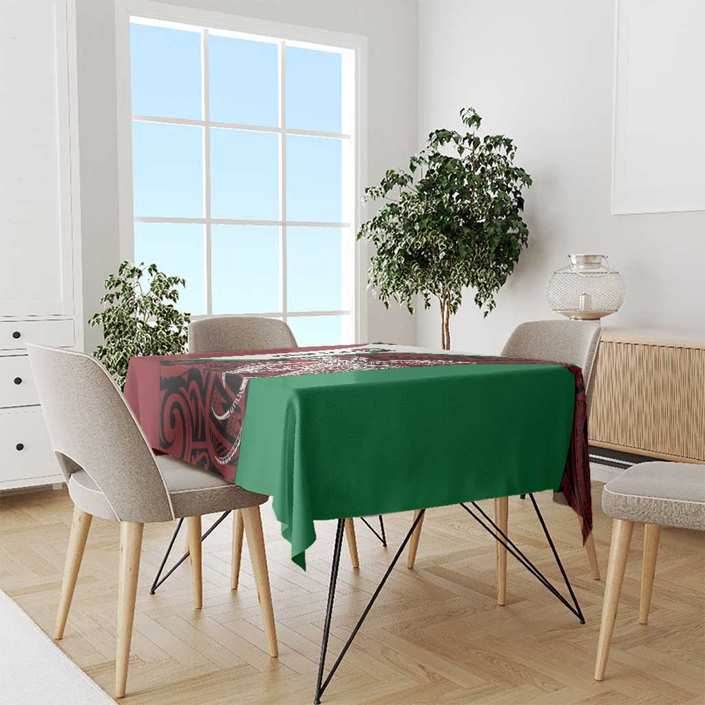 Personalised PNG East New Britain Province Tablecloth Bird of Paradise Tattoo Flag Motif - Polynesian Pride