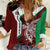 Personalised PNG East New Britain Province Women Casual Shirt Bird of Paradise Tattoo Flag Motif - Polynesian Pride