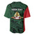 Personalised PNG East Sepik Province Baseball Jersey Bird of Paradise Tattoo Flag Motif - Polynesian Pride