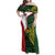 Personalised PNG East Sepik Province Family Matching Off Shoulder Maxi Dress and Hawaiian Shirt Bird of Paradise Tattoo Flag Motif - Polynesian Pride