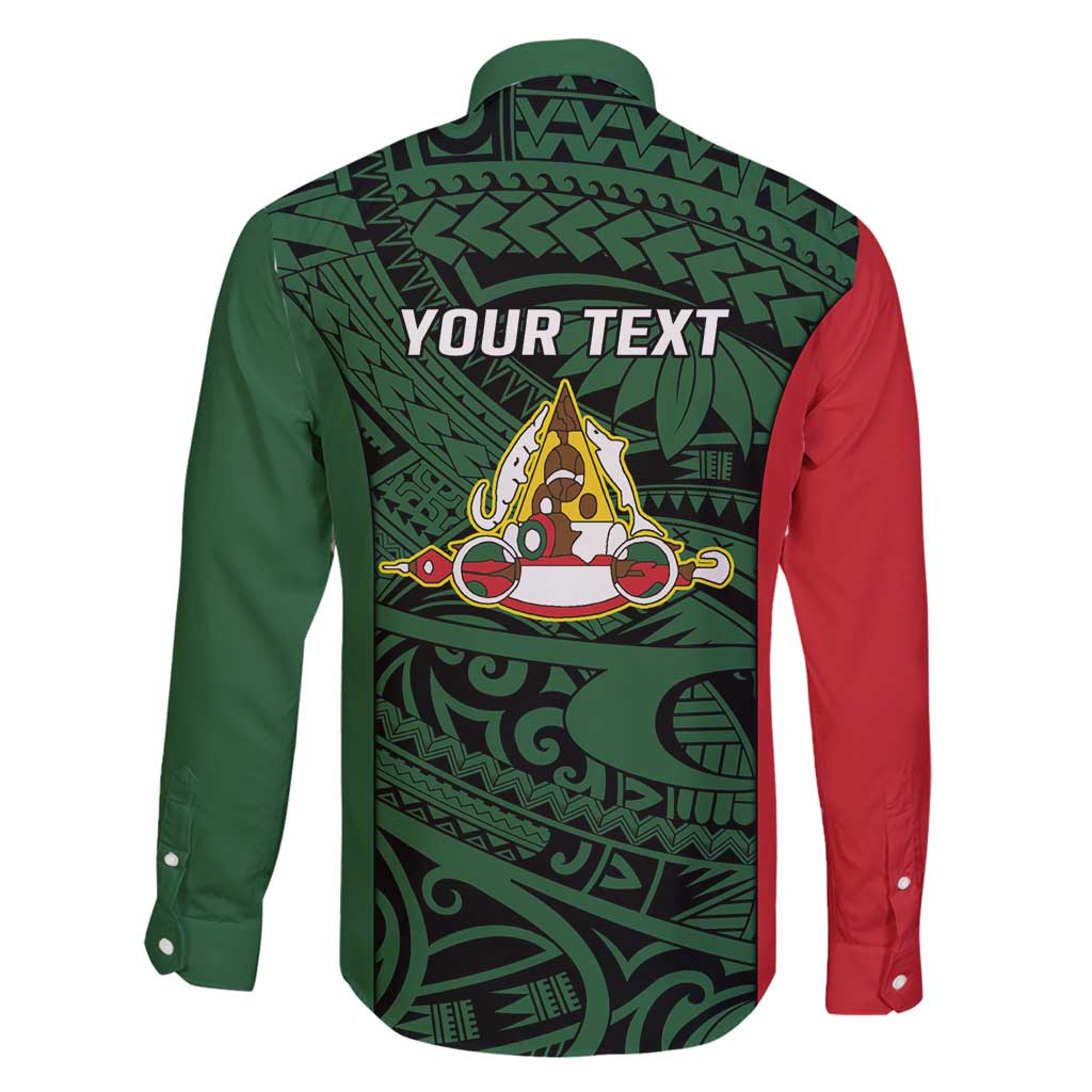 Personalised PNG East Sepik Province Family Matching Off Shoulder Short Dress and Hawaiian Shirt Bird of Paradise Tattoo Flag Motif - Polynesian Pride