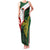 Personalised PNG East Sepik Province Family Matching Tank Maxi Dress and Hawaiian Shirt Bird of Paradise Tattoo Flag Motif - Polynesian Pride