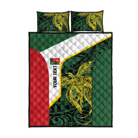 Personalised PNG East Sepik Province Quilt Bed Set Bird of Paradise Tattoo Flag Motif - Polynesian Pride