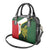 Personalised PNG East Sepik Province Shoulder Handbag Bird of Paradise Tattoo Flag Motif - Polynesian Pride