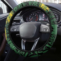 PNG East Sepik Province Steering Wheel Cover Bird of Paradise Tattoo Flag Motif - Polynesian Pride