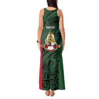 Personalised PNG East Sepik Province Tank Maxi Dress Bird of Paradise Tattoo Flag Motif - Polynesian Pride