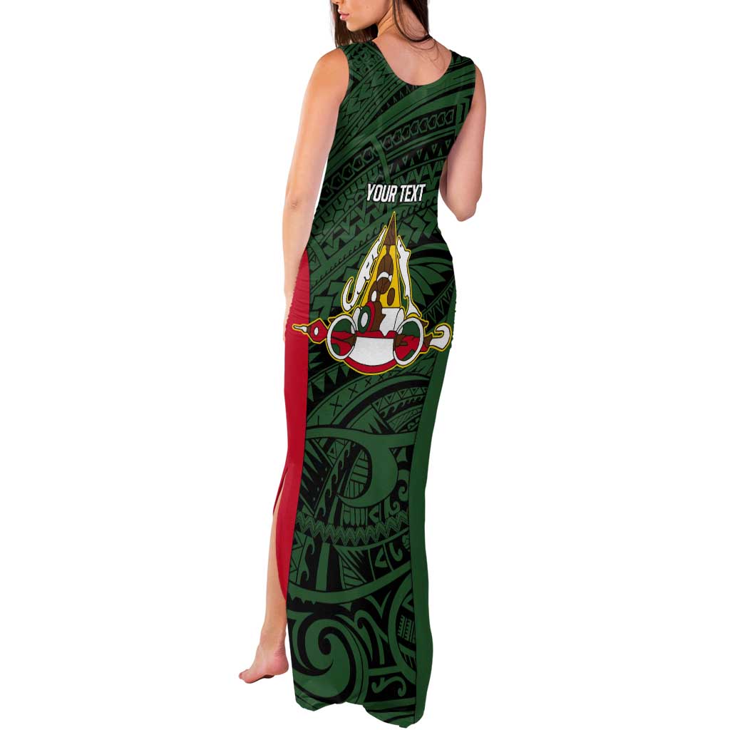 Personalised PNG East Sepik Province Tank Maxi Dress Bird of Paradise Tattoo Flag Motif - Polynesian Pride