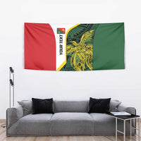 Personalised PNG East Sepik Province Tapestry Bird of Paradise Tattoo Flag Motif - Polynesian Pride