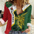 Personalised PNG East Sepik Province Women Casual Shirt Bird of Paradise Tattoo Flag Motif - Polynesian Pride