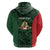 Personalised PNG East Sepik Province Zip Hoodie Bird of Paradise Tattoo Flag Motif - Polynesian Pride