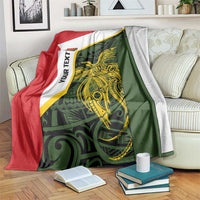 Personalised PNG Eastern Highlands Blanket Bird of Paradise Tattoo Flag Motif - Polynesian Pride