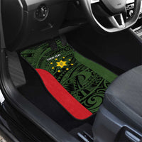 Personalised PNG Eastern Highlands Car Mats Bird of Paradise Tattoo Flag Motif - Polynesian Pride
