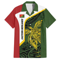 Personalised PNG Eastern Highlands Family Matching Short Sleeve Bodycon Dress and Hawaiian Shirt Bird of Paradise Tattoo Flag Motif - Polynesian Pride