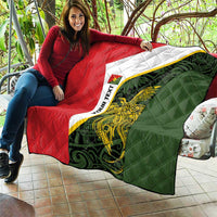 Personalised PNG Eastern Highlands Quilt Bird of Paradise Tattoo Flag Motif - Polynesian Pride