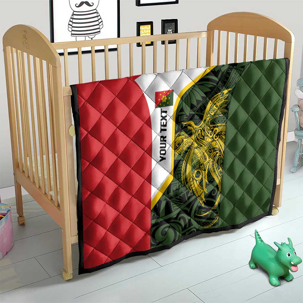 Personalised PNG Eastern Highlands Quilt Bird of Paradise Tattoo Flag Motif - Polynesian Pride