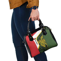 Personalised PNG Eastern Highlands Shoulder Handbag Bird of Paradise Tattoo Flag Motif - Polynesian Pride