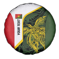 Personalised PNG Eastern Highlands Spare Tire Cover Bird of Paradise Tattoo Flag Motif - Polynesian Pride