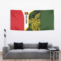 Personalised PNG Eastern Highlands Tapestry Bird of Paradise Tattoo Flag Motif - Polynesian Pride