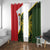 Personalised PNG Eastern Highlands Window Curtain Bird of Paradise Tattoo Flag Motif - Polynesian Pride