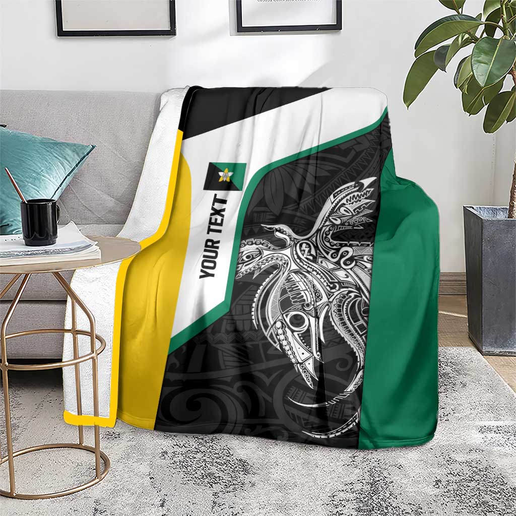 Personalised PNG Enga Province Blanket Bird of Paradise Tattoo Flag Motif - Polynesian Pride
