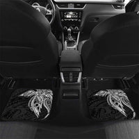Personalised PNG Enga Province Car Mats Bird of Paradise Tattoo Flag Motif - Polynesian Pride