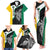 Personalised PNG Enga Province Family Matching Tank Maxi Dress and Hawaiian Shirt Bird of Paradise Tattoo Flag Motif - Polynesian Pride