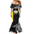 Personalised PNG Enga Province Mermaid Dress Bird of Paradise Tattoo Flag Motif - Polynesian Pride