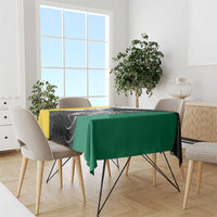 Personalised PNG Enga Province Tablecloth Bird of Paradise Tattoo Flag Motif - Polynesian Pride