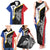 Personalised PNG Gulf Province Family Matching Tank Maxi Dress and Hawaiian Shirt Bird of Paradise Tattoo Flag Motif - Polynesian Pride
