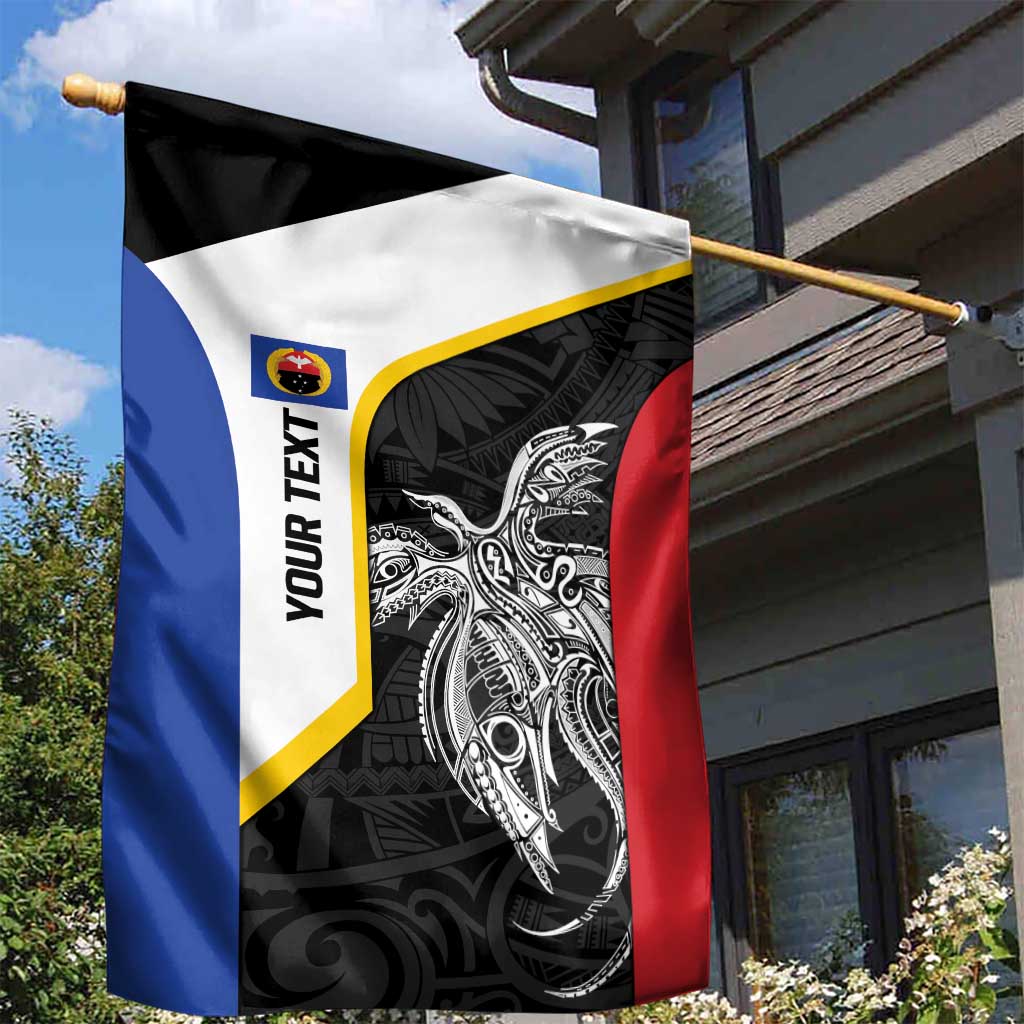 Personalised PNG Gulf Province Garden Flag Bird of Paradise Tattoo Flag Motif - Polynesian Pride