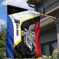 Personalised PNG Gulf Province Garden Flag Bird of Paradise Tattoo Flag Motif - Polynesian Pride