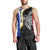 Personalised PNG Gulf Province Men Tank Top Bird of Paradise Tattoo Flag Motif - Polynesian Pride