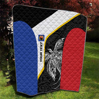 Personalised PNG Gulf Province Quilt Bird of Paradise Tattoo Flag Motif - Polynesian Pride