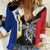 Personalised PNG Gulf Province Women Casual Shirt Bird of Paradise Tattoo Flag Motif - Polynesian Pride