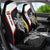 Personalised PNG Madang Province Car Seat Cover Bird of Paradise Tattoo Flag Motif - Polynesian Pride