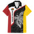 Personalised PNG Madang Province Family Matching Long Sleeve Bodycon Dress and Hawaiian Shirt Bird of Paradise Tattoo Flag Motif - Polynesian Pride