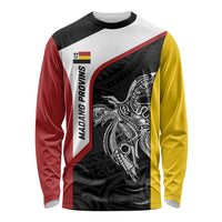 Personalised PNG Madang Province Long Sleeve Shirt Bird of Paradise Tattoo Flag Motif LT9 Unisex Yellow - Polynesian Pride