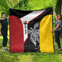 Personalised PNG Madang Province Quilt Bird of Paradise Tattoo Flag Motif - Polynesian Pride