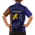 Personalised PNG Manus Province Family Matching Short Sleeve Bodycon Dress and Hawaiian Shirt Bird of Paradise Tattoo Flag Motif - Polynesian Pride