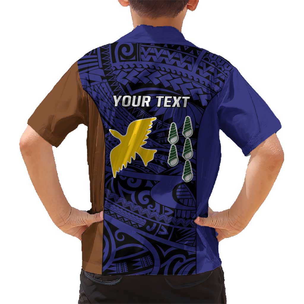 Personalised PNG Manus Province Hawaiian Shirt Bird of Paradise Tattoo Flag Motif - Polynesian Pride