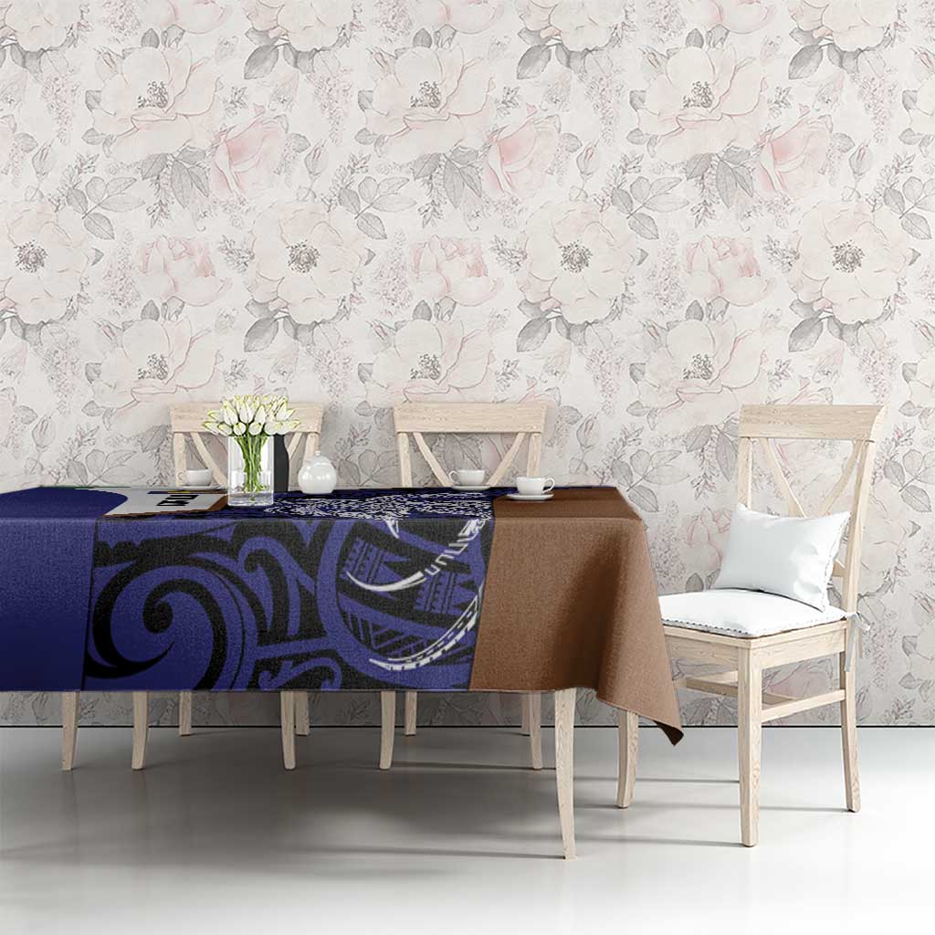 Personalised PNG Manus Province Tablecloth Bird of Paradise Tattoo Flag Motif - Polynesian Pride