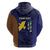 Personalised PNG Manus Province Zip Hoodie Bird of Paradise Tattoo Flag Motif - Polynesian Pride