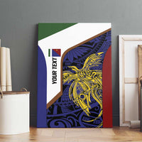 Personalised PNG Milne Bay Province Canvas Wall Art Bird of Paradise Tattoo Flag Motif LT9 - Polynesian Pride