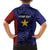 Personalised PNG Milne Bay Province Family Matching Long Sleeve Bodycon Dress and Hawaiian Shirt Bird of Paradise Tattoo Flag Motif - Polynesian Pride