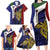 Personalised PNG Milne Bay Province Family Matching Long Sleeve Bodycon Dress and Hawaiian Shirt Bird of Paradise Tattoo Flag Motif - Polynesian Pride