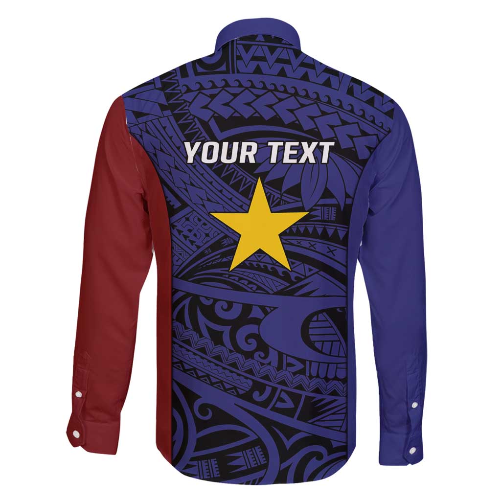 Personalised PNG Milne Bay Province Family Matching Mermaid Dress and Hawaiian Shirt Bird of Paradise Tattoo Flag Motif - Polynesian Pride