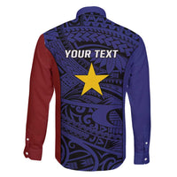 Personalised PNG Milne Bay Province Family Matching Mermaid Dress and Hawaiian Shirt Bird of Paradise Tattoo Flag Motif - Polynesian Pride