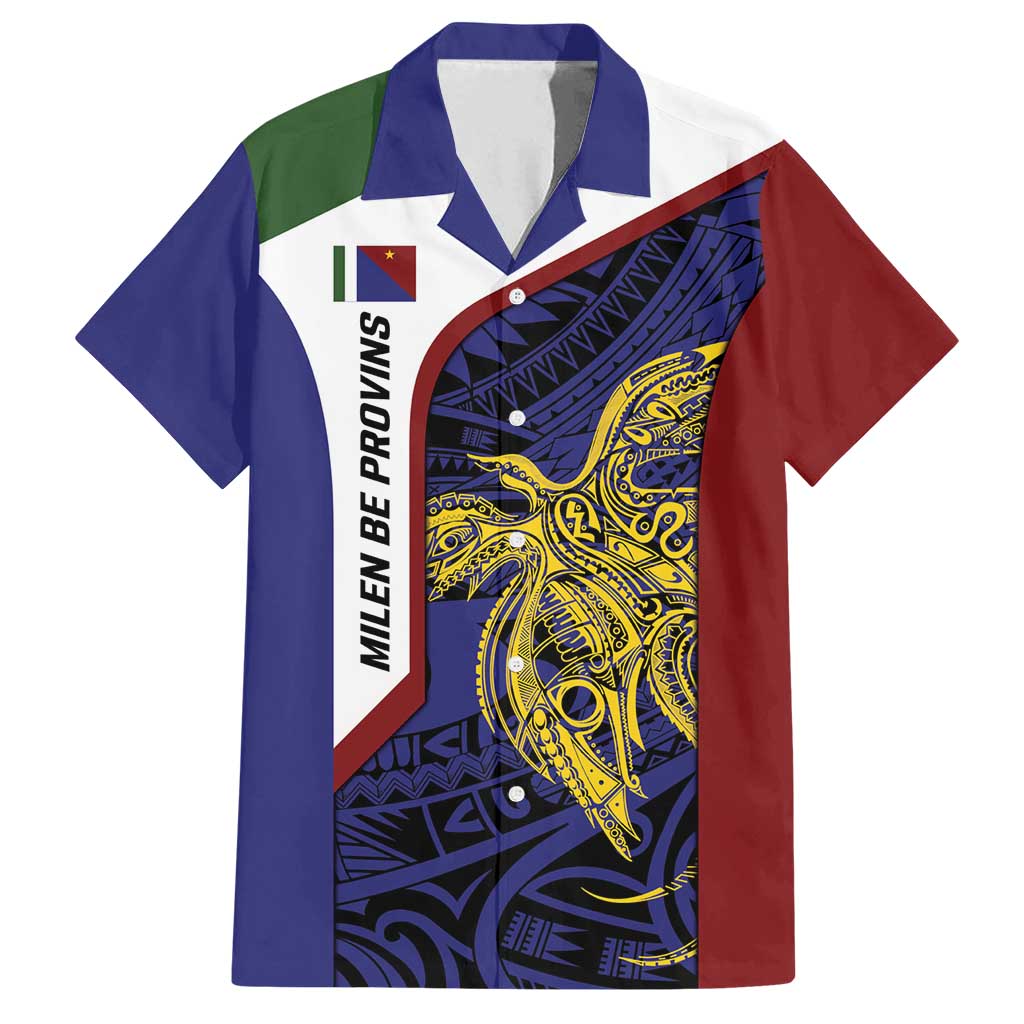 Personalised PNG Milne Bay Province Family Matching Off Shoulder Maxi Dress and Hawaiian Shirt Bird of Paradise Tattoo Flag Motif - Polynesian Pride